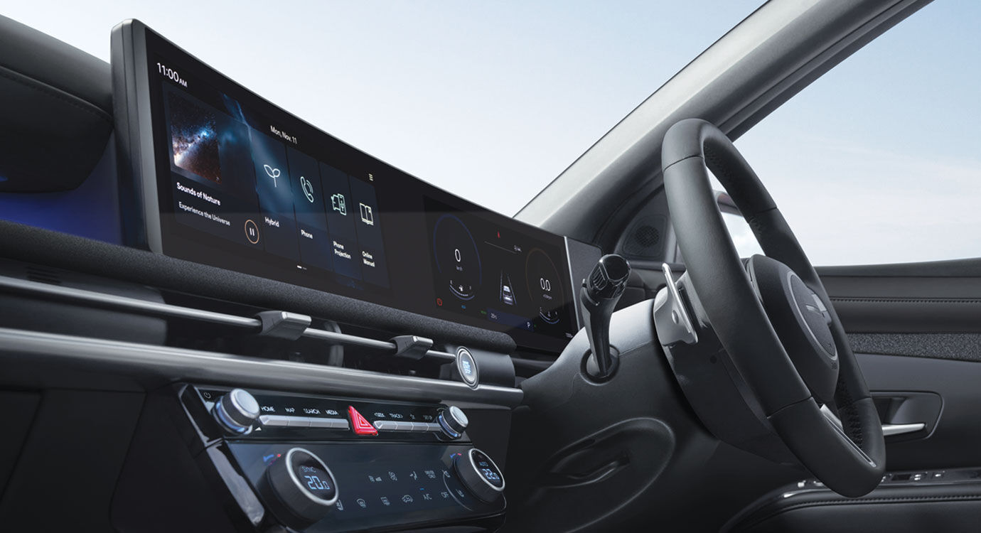 12.3 inch Panoramic Curved Display Cluster The new TUCSON